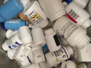 Pure clean Pill bottle scrap